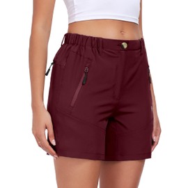 Little Donkey Andy Women's Quick Dry Lightweight Stretch Shorts Outdoor Short Active Hiking Red Size XXL