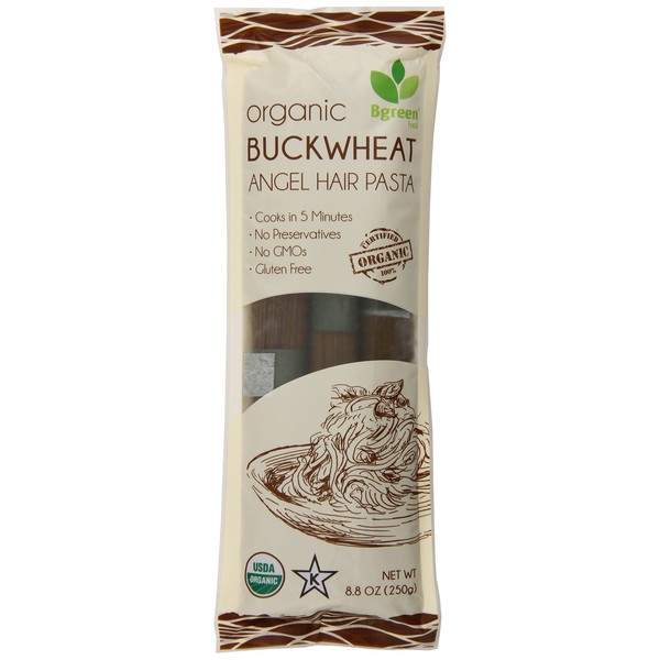 Bgreen Organic Buckwheat Angel Hair Pasta, 8.8 Ounce (Pack of 12)