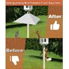 Khordin Metal Squirrel Baffle for 4x4 Post, Outside Wooden Pole
