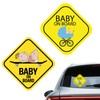 PHIOMUUE 2 PCS Baby on Board Sticker for car,Baby on