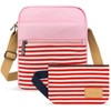 Kemy's Small Canvas Crossbody Bag for Teen Girls, Lightweight Messenger