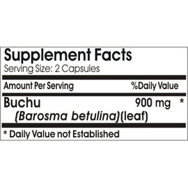 Buchu 900mg ~ 180 Capsules - No Additives ~ Naturetition Supplements