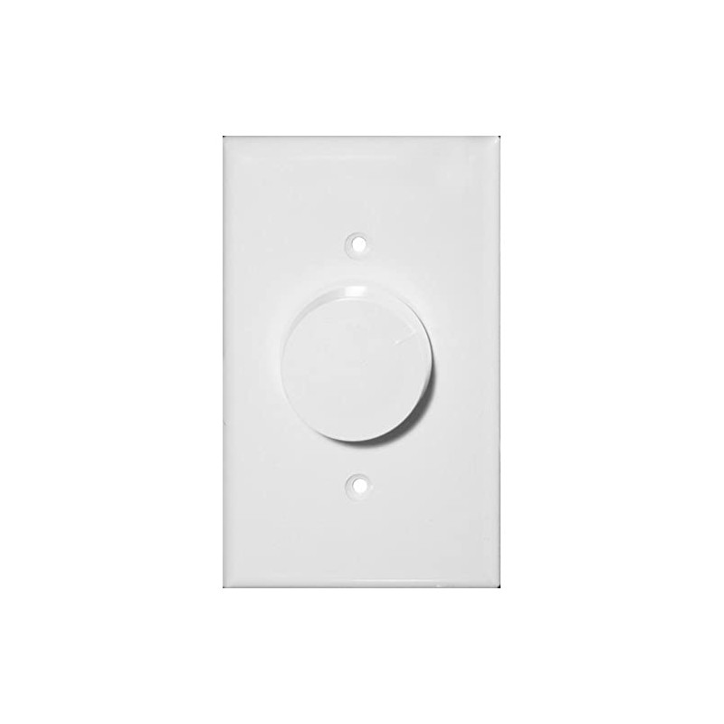 Morris 82711 Rotary Dimmer, Single Pole, Turn On/Off, White, 2-Pack