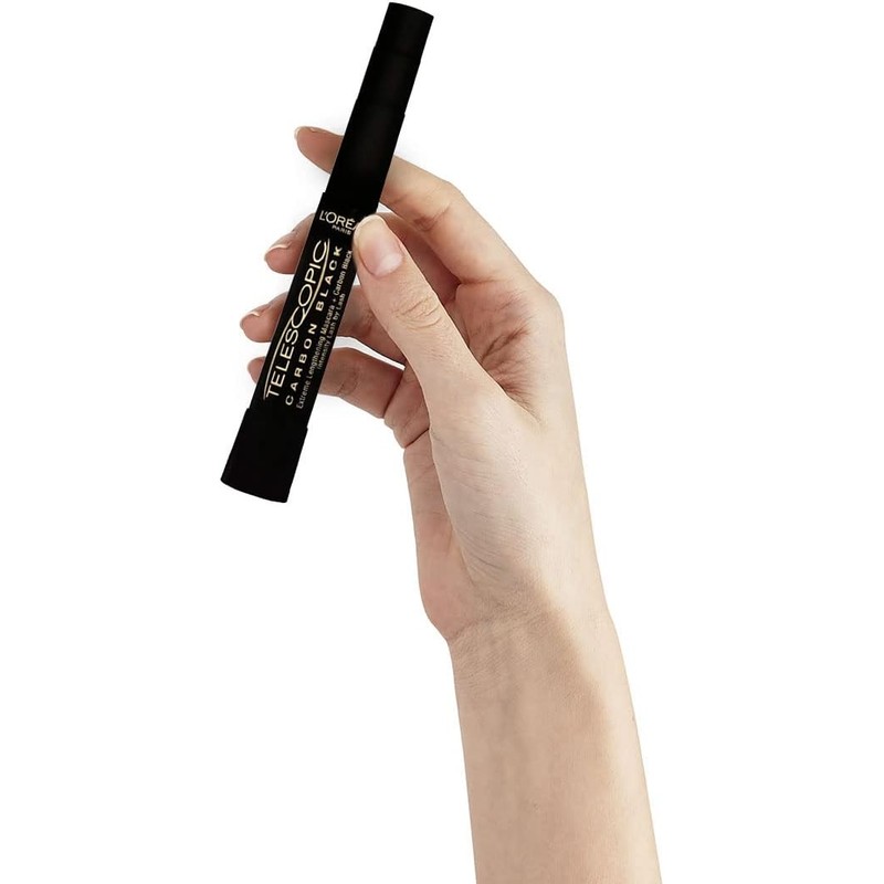 L´Oréal Paris Mascara de Pestañas Carbon Black Telescopic, 8ml