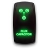 Flux Capacitor - Green - Laser Etched 5-Pin Double Pole