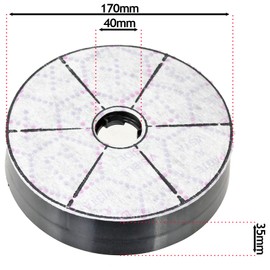 SPARES2GO Charcoal Carbon Filter Lamona Lam2100 Oven Cooker Hood (Pack of 4)