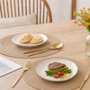 KASURE 8 Pieces Round Placemats Set, 30 cm Placemats(4) and
