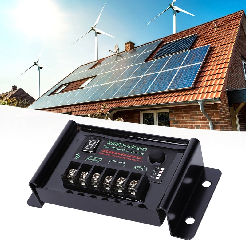Solar Panel Regulator Power Generation Controller Waterproof 10A 9.6V 11.1V