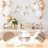 Elegaperma 8 M Hessian Bunting,Boho Beige Brown Burlap Bunting