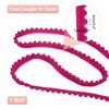 sourcing map 8.5 Yards Pom Pom Trim Ribbon, 0.5" Wide