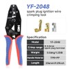 Spark Plug Wire Crimping Tool Kit for Ignition Cables, Ratcheting