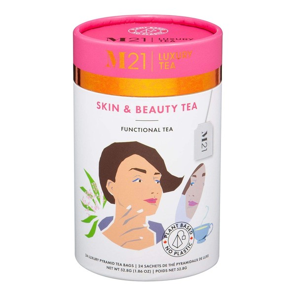 Metropolitan Tea M21 Luxury Functional Tea Skin and Beauty 24 Pyramid Bags