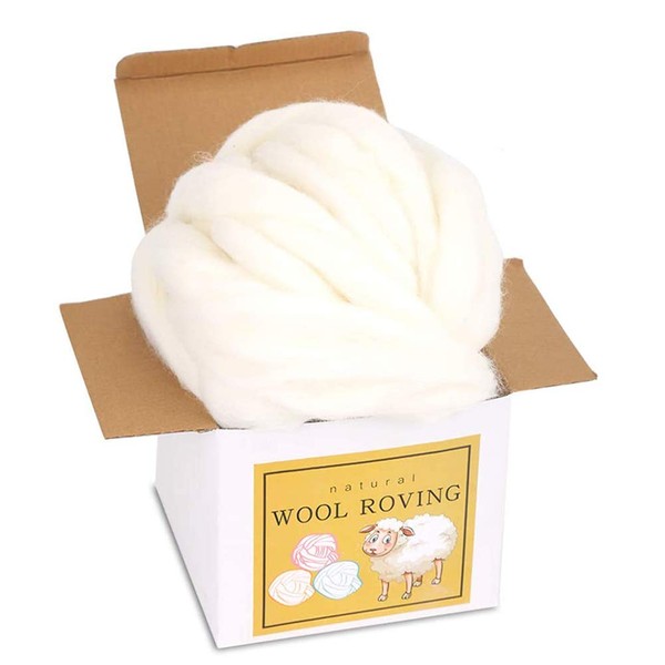 Wool Felting Yarn-8.82oz Needle Felting Wool, Felting Yarn, Soft Wool