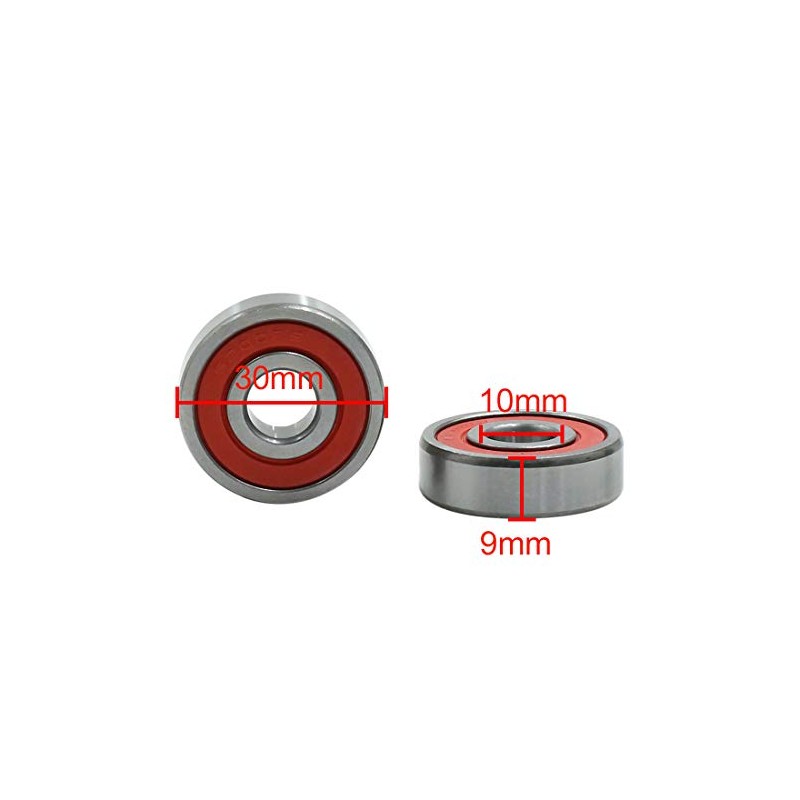 sourcingmap 5pcs 6200RS 10 x 30 x 9mm Double Sealed