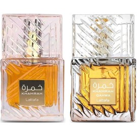 Lattafa Khamrah and Khamrah Qahwa Combo 100ML 3.4 Fl Oz Eau de Parfum