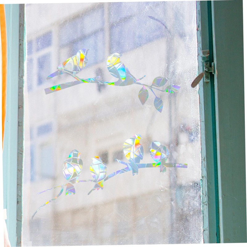 GRIRIW Anti-Collision Window Sticker Static Glass Clings PVC Window Clings