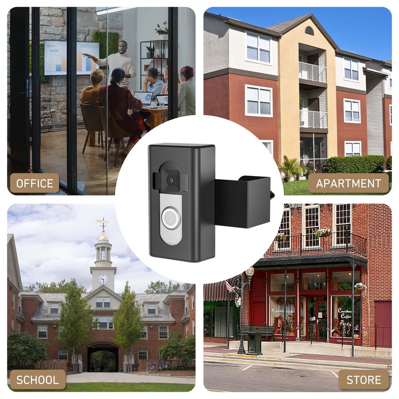 Anti-Theft Video Doorbell Mount,AHBTEYM Mount No Drill Bracket Holder Accessories