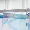 UEAUUN Funny Dolphin Shower Curtain Underwater World Tropical, 70x70 Inch
