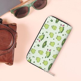 Qwalnely Cute Frog Wallet Purse Phone Money Credit Card Wallet for Women Girl