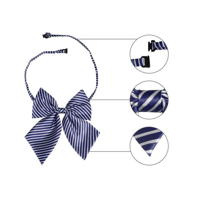Allegra K School Ribbon, Ribbon Tie, Uniform, Bowtie, Bowtie, Adjustable,