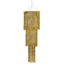 Beistle 4-ft 3-Tier Shimmer Chandelier, Gold (57510-GD)