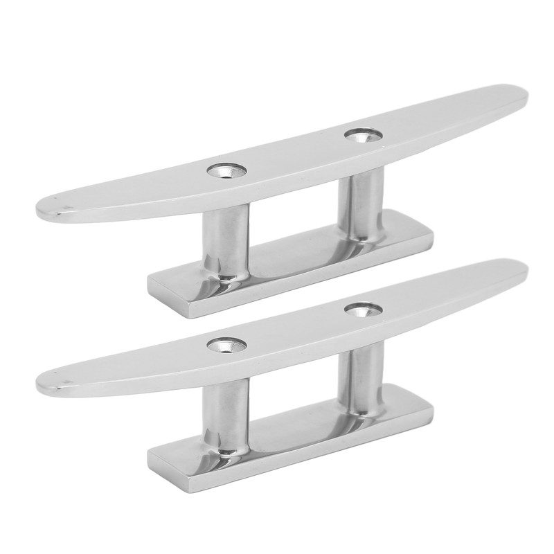 2PCs Boat Cleat Open Base 5in Universal Fit for Watercraft