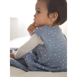 GUNAMUNA Unisex Baby Wearable Blanket, Sleep Sack Sleeping Bag for Infants Toddlers, Easy Changing Diaper Zipper, 1.0 TOG, Posie, 3-9 Months