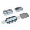 Lunch Box Double Layer Microwave Safe Leakage Proof Stainless Steel