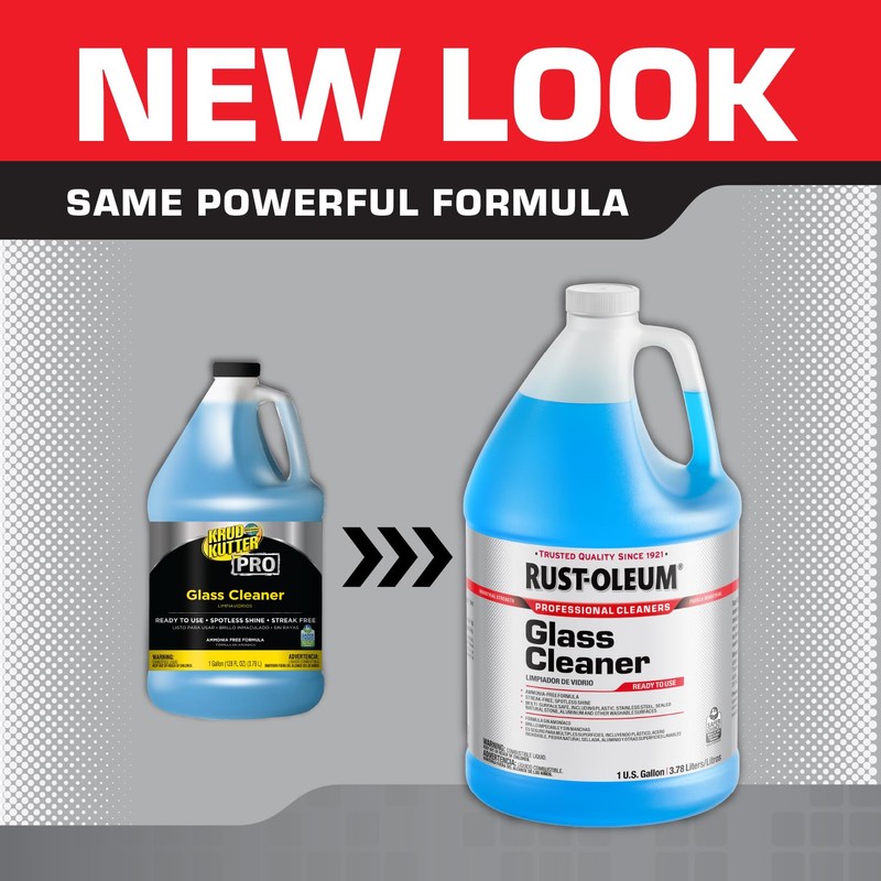 Rust-Oleum Professional Cleaners Glass Cleaner | One Gallon (128oz) |