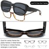 CAXMAN Fit Over Glasses Sunglasses for Women and Men Polarized