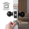 MOSECYOU Door Latch Guard Plate 7” with 1” Offset Cover,