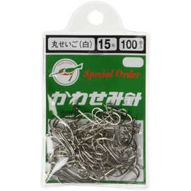 Kawasemi Hook, Round, Young Bass, 100 Pieces, J-1, White