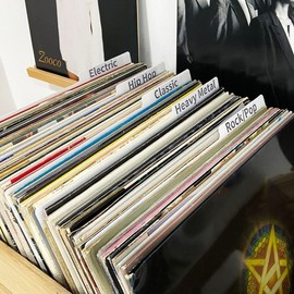 5pcs Record Category Label Cards, Black Vinyl Record Classification Card, Classification Card, Alphabet Index Cards, Record Divider, A-Z Record Divider, Music CD Classification