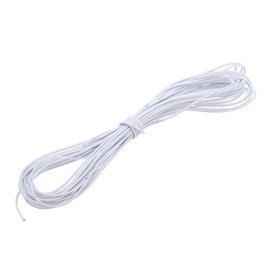 PATIKIL 1/8" x 49' Bungee Shock Cord, 3mm Thick Kayak Stretch String Rope Heavy Elastic Rope Marine Tie-Down Strap for Kayaking Boating Camping, White