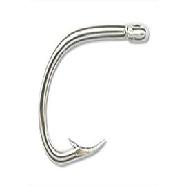 ([Size 4/0, Pack of 8], Nickel) - Mustad Classic O'Shaughnessy Live Bait Hook