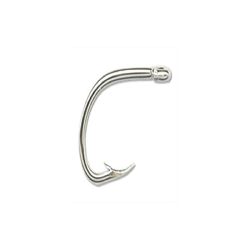 ([Size 4/0, Pack of 8], Nickel) - Mustad Classic O'Shaughnessy