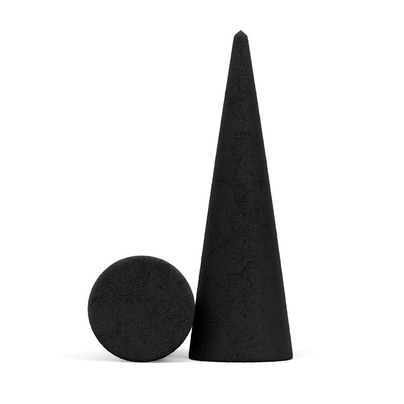 100 Unscented Charcoal Incense Cones 2" TOPFLOW - 100% Natural