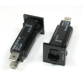 (RS #11) New 2pcs Potter Brumfield TE Connectivity 20A 32v Circuit Breaker W28-XQ1A-20