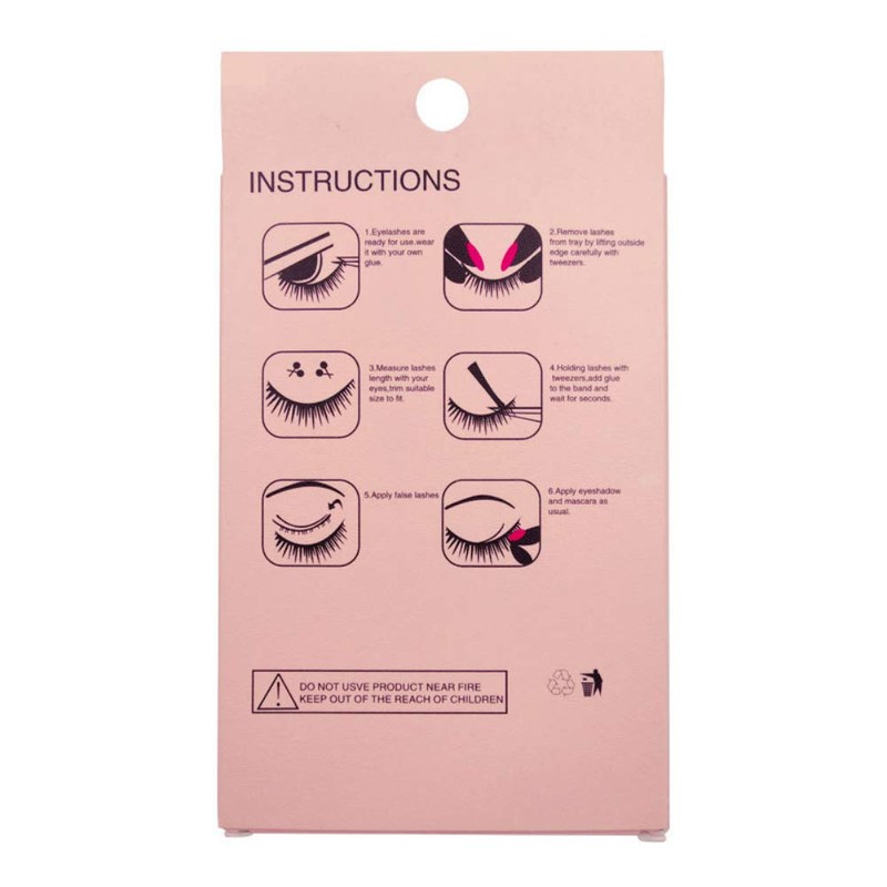 Elocoise False Eyelashes,3D Eye Lashes Reusable 4 Pairs Long Hand-made