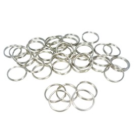 Ichinen Access Family Tool 56610 Double Circular Can (Wire Diameter 0.04 inch (1 mm), Inner Diameter 0.6 inch (15 mm), Silver, 40 Pieces
