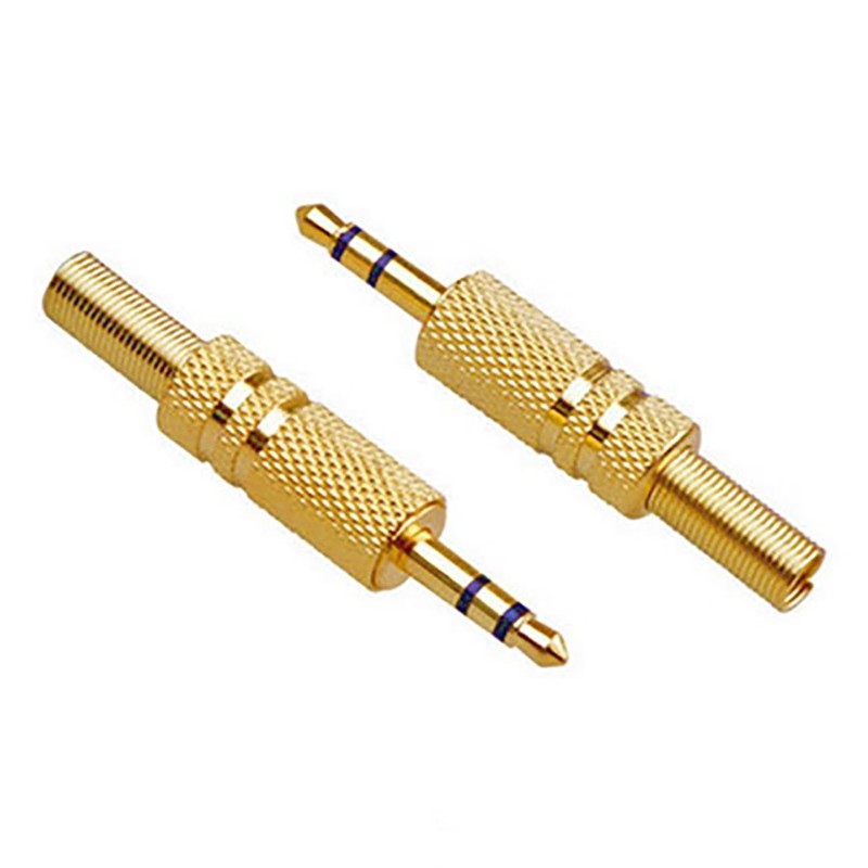 3.5mm Headphone Connector Welded Head Dual Channel Audio Speaker Plug