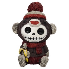 Mysticalls Furrybones Sock Monkey Gothic Fantasy Skull Figurine