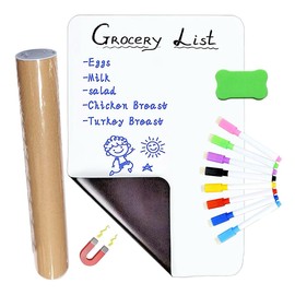 A4 Magnetic Whiteboard with Eraser & 8 Pens – Dry Erase Whiteboard for Home, Office & Kids – Reusable Magnetic Writing Board for Notes, Planning & Learning