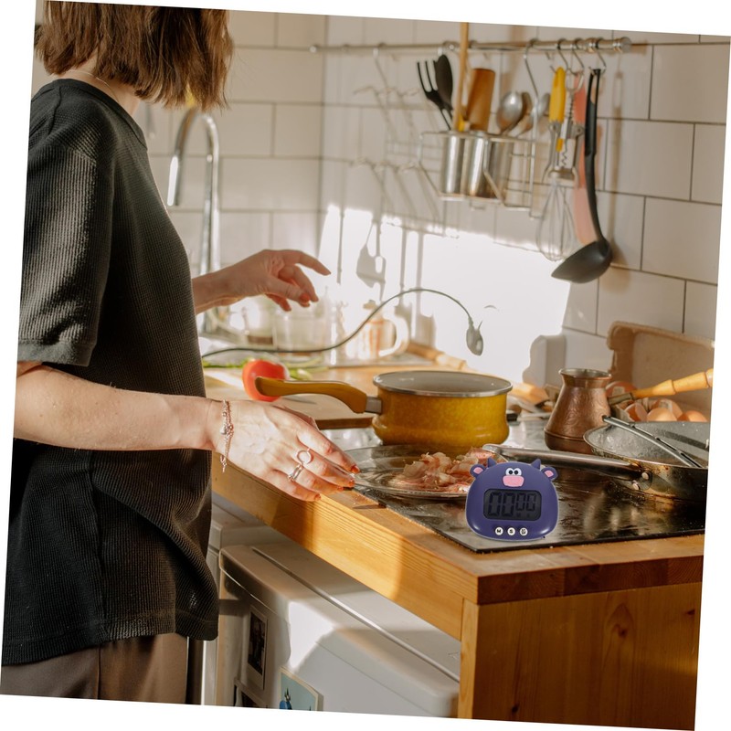 SHOWERORO Cartoon Ox Electric Baking Timer Kitchen Countdown Timer Loud