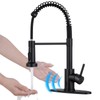 DJS Touchless Kitchen Faucets with Pull Down Sprayer Matte Black