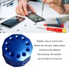 Screwdriver Storage Rack 10 Holes Aluminum Alloy Rotating Screwdriver Organizer