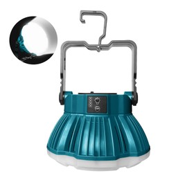 Gruecoinno 18V LED Camping Lantern for Makita 18V LXT Battery, 24W LED Work Light for Emergency and Hurricane,Camping, Hiking, Fishing（Battery Not Included）