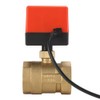 DC 24 VBrass Motorised Ball Valve 2 3 Way Electric
