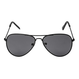 Ultra Kids Sunglasses - Classic Pilot Style UV400 Protection - Durable Metal Frames & Polycarbonate Lenses - Retro Look for Boys Girls - Stylish Sunglasses for Children - Black 9-16yrs