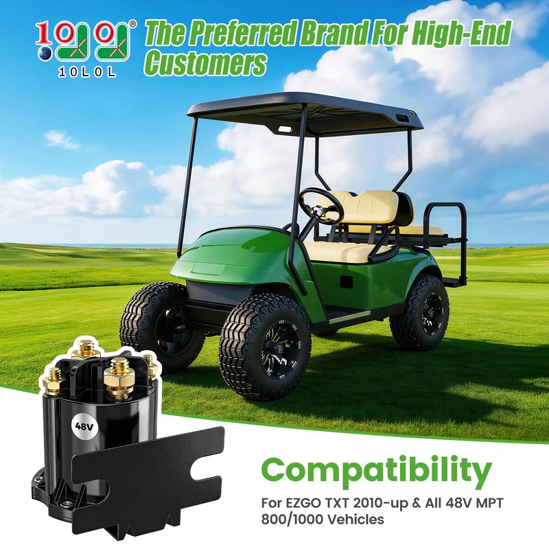 10L0L Golf Cart 48V Solenoid 612711 for EZGO TXT 2010-Up